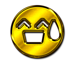 Golden Face sticker #7949447