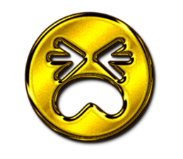 Golden Face sticker #7949449