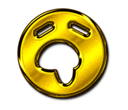Golden Face sticker #7949457