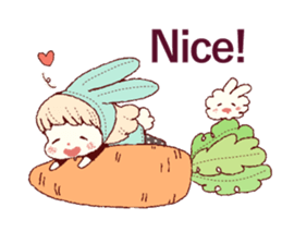 Cute smile!!English ver. sticker #7949546