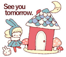 Cute smile!!English ver. sticker #7949548