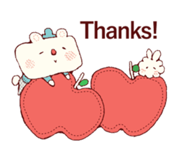 Cute smile!!English ver. sticker #7949551