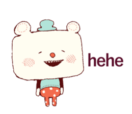 Cute smile!!English ver. sticker #7949554