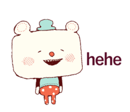 Cute smile!!English ver. sticker #7949554