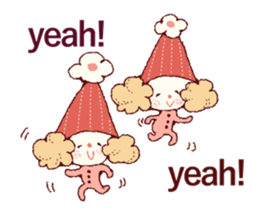 Cute smile!!English ver. sticker #7949558