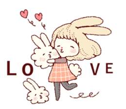 Cute smile!!English ver. sticker #7949562