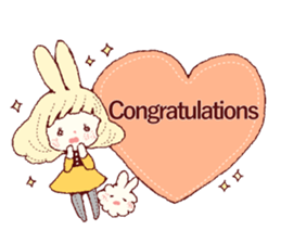 Cute smile!!English ver. sticker #7949563