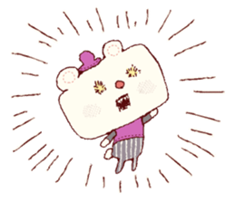 Cute smile!!English ver. sticker #7949567