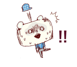 Cute smile!!English ver. sticker #7949568