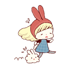 Cute smile!!English ver. sticker #7949572