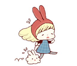 Cute smile!!English ver. sticker #7949572