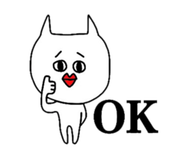 The creature which is not a cat. sticker #7949628