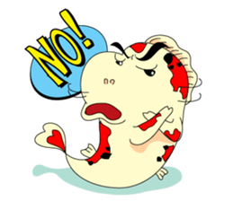 Mr Koi and his carp gang sticker #7949821