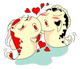 Mr Koi and his carp gang sticker #7949823