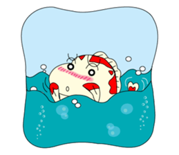 Mr Koi and his carp gang sticker #7949824