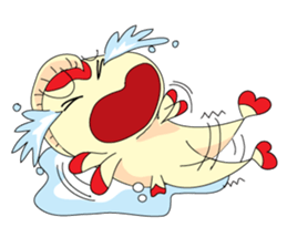 Mr Koi and his carp gang sticker #7949827