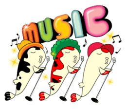 Mr Koi and his carp gang sticker #7949836