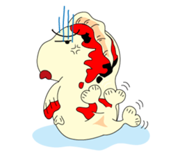 Mr Koi and his carp gang sticker #7949839