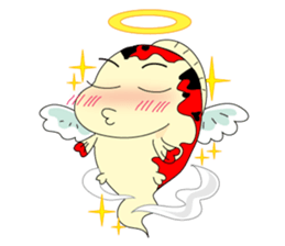 Mr Koi and his carp gang sticker #7949849