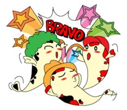 Mr Koi and his carp gang sticker #7949851