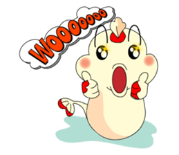 Mr Koi and his carp gang sticker #7949857