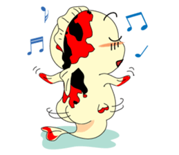 Mr Koi and his carp gang sticker #7949858