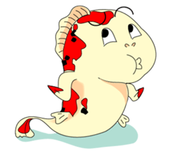 Mr Koi and his carp gang sticker #7949859