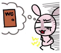 Hana of loose rabbit.2 sticker #7949971