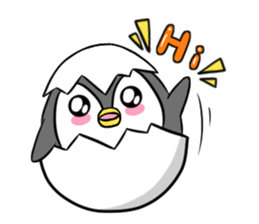 Cause trouble penguin sticker #7950620