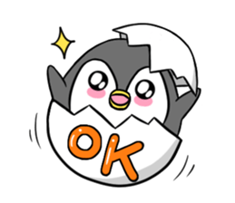 Cause trouble penguin sticker #7950621