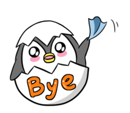 Cause trouble penguin sticker #7950622