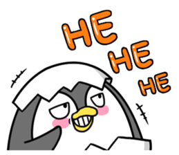 Cause trouble penguin sticker #7950625