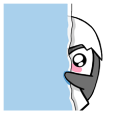 Cause trouble penguin sticker #7950628