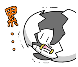 Cause trouble penguin sticker #7950638