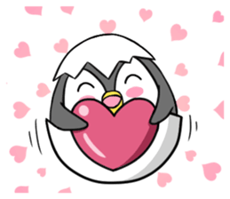 Cause trouble penguin sticker #7950647