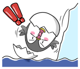 Cause trouble penguin sticker #7950649