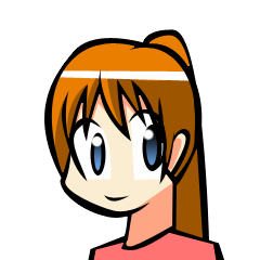 Behavior of ponytail girl.shock and play