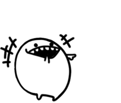 Monochrome Mashimaro2 sticker #7952718