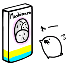 Monochrome Mashimaro2 sticker #7952732