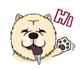 Chow Chow Polar Bear in Taiwan sticker #7952860