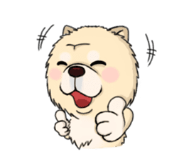 Chow Chow Polar Bear in Taiwan sticker #7952866
