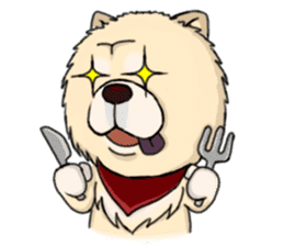Chow Chow Polar Bear in Taiwan sticker #7952870
