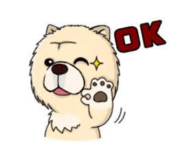Chow Chow Polar Bear in Taiwan sticker #7952874