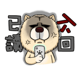 Chow Chow Polar Bear in Taiwan sticker #7952884