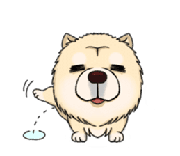 Chow Chow Polar Bear in Taiwan sticker #7952890