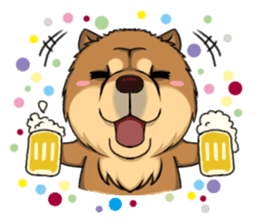 Chow Chow Polar Bear in Taiwan sticker #7952895