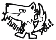 Wolf and pleasant friends of beard sticker #7953943