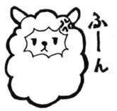 Wolf and pleasant friends of beard sticker #7953946