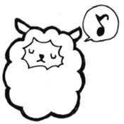 Wolf and pleasant friends of beard sticker #7953948