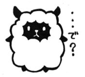 Wolf and pleasant friends of beard sticker #7953967